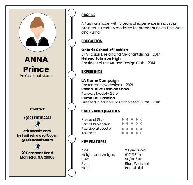 Graphic Simple Infographic Resume