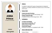 Graphic Simple Infographic Resume