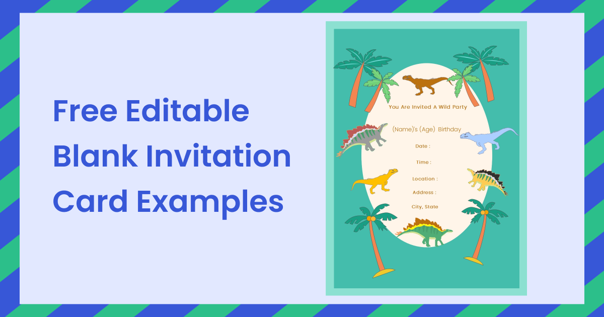 Free Editable Blank Invitation Card Examples | EdrawMax Online