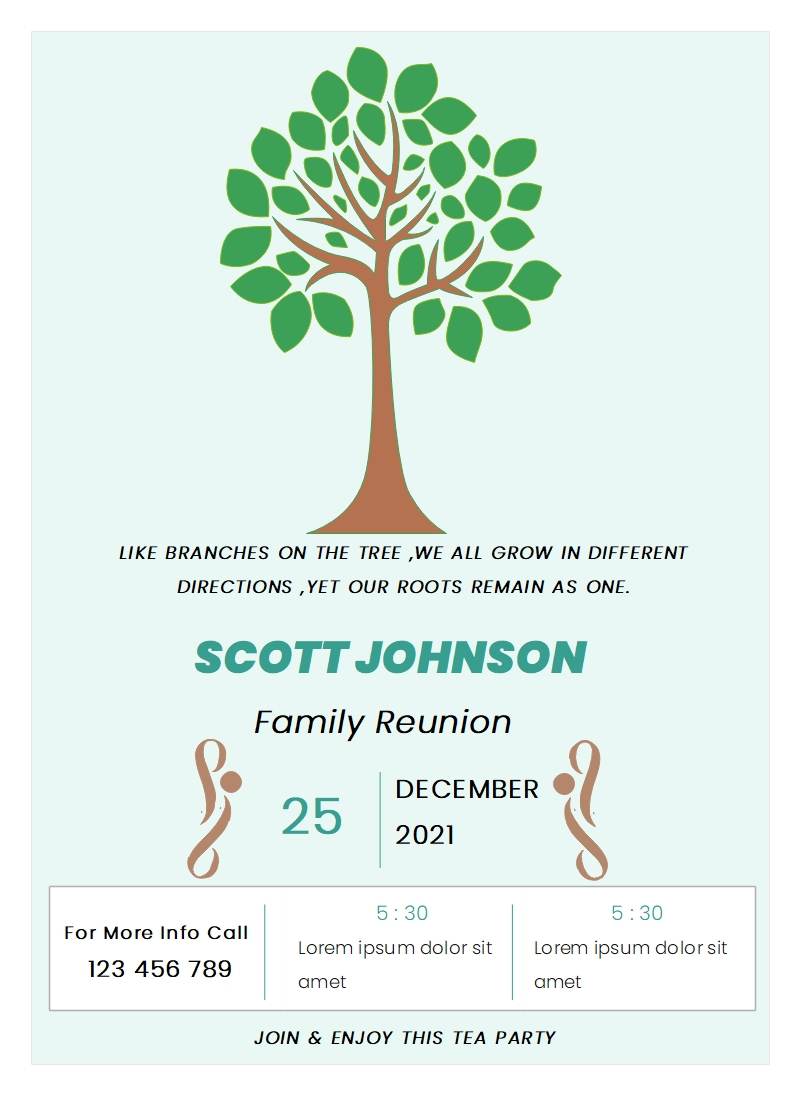 family reunion invitations ideas