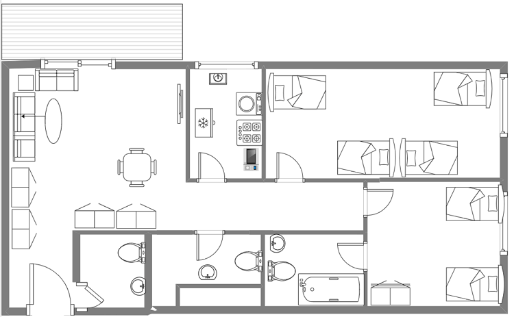 small recrangle living room layout