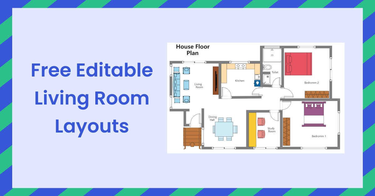 Free Editable Living Room Layouts