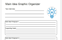 Main Idea Graphic Organizer 5th Grade