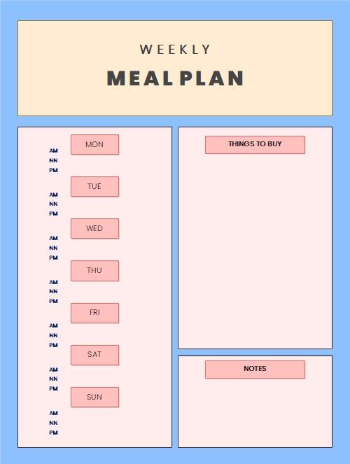 Free Editable Blank Menu Templates Examples | EdrawMax Online