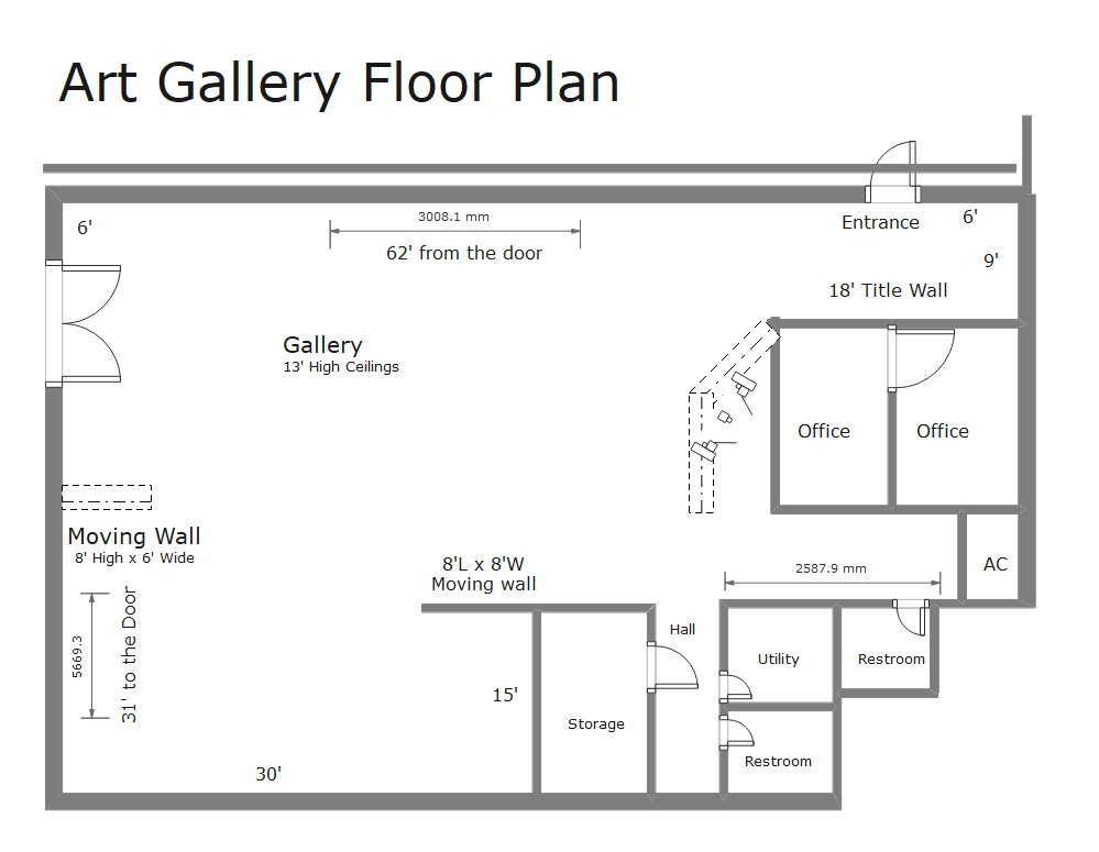 Art Gallery Floor Plan