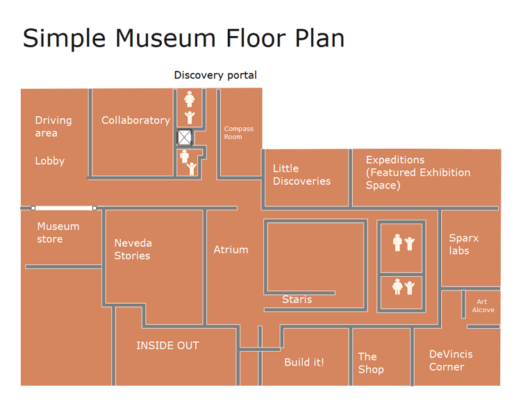 Simple Museum Floor Plan