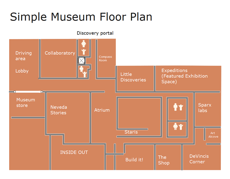 Museum Exhibit Floor Plan Map - AACA Museum