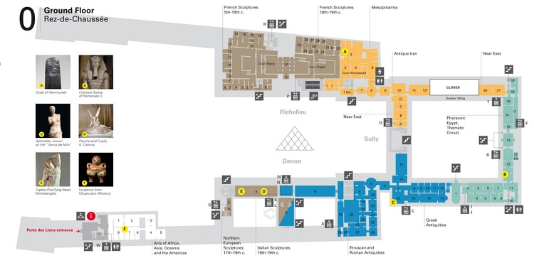 Louvre Floor Plan