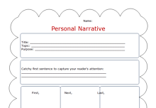 Graphic Organizer for Narrative Writing 