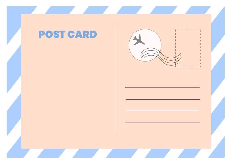 Blank Postcard Template