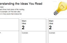 Graphic Organizer for Overall Reading Comprehension