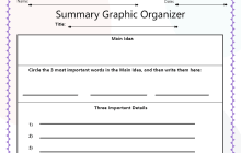Summary Graphic Organizers