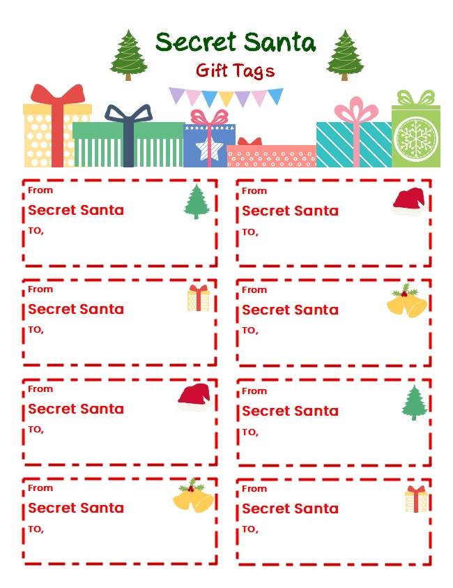 secret santa printable