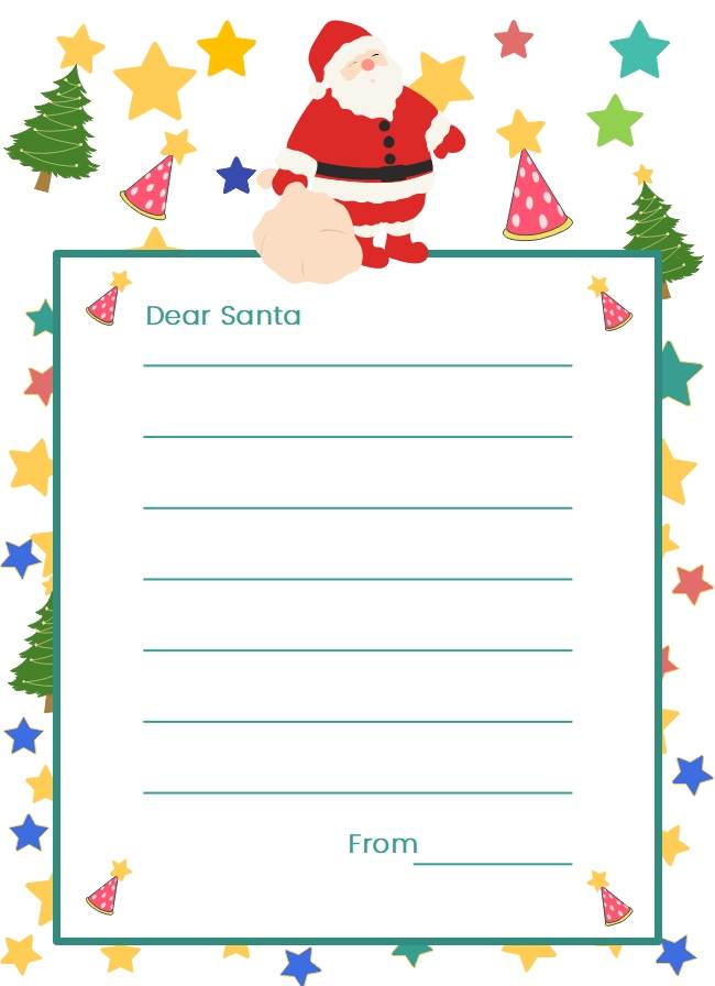 Free Editable Santa Letters Examples | EdrawMax Online