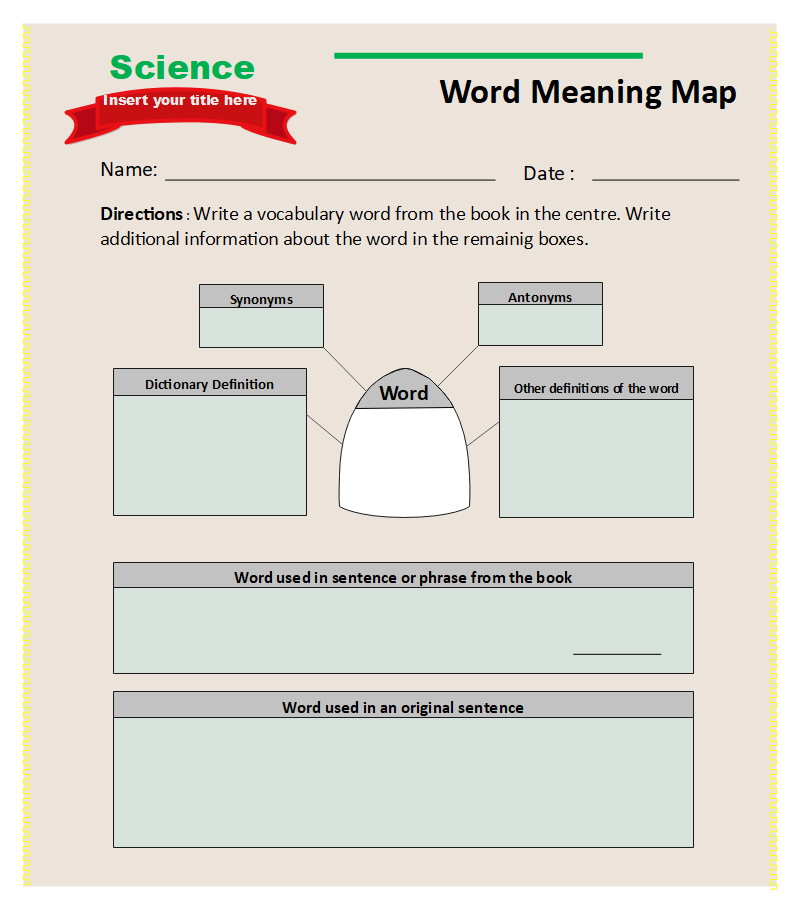 Graphic Organizer for Scientific Content