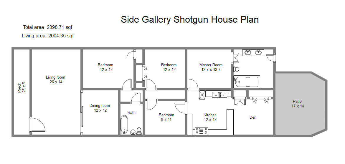Side Gallery Shotgun House