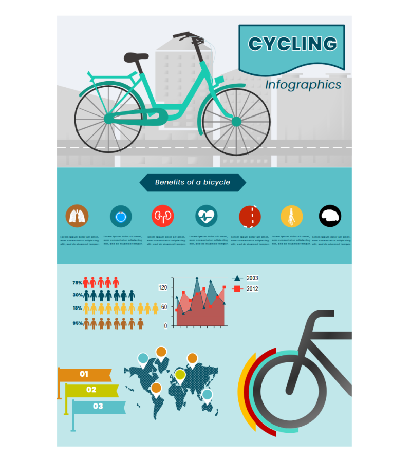 Fahrrad-Infografik