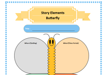 Butterfly Story Elements Graphic Organizer