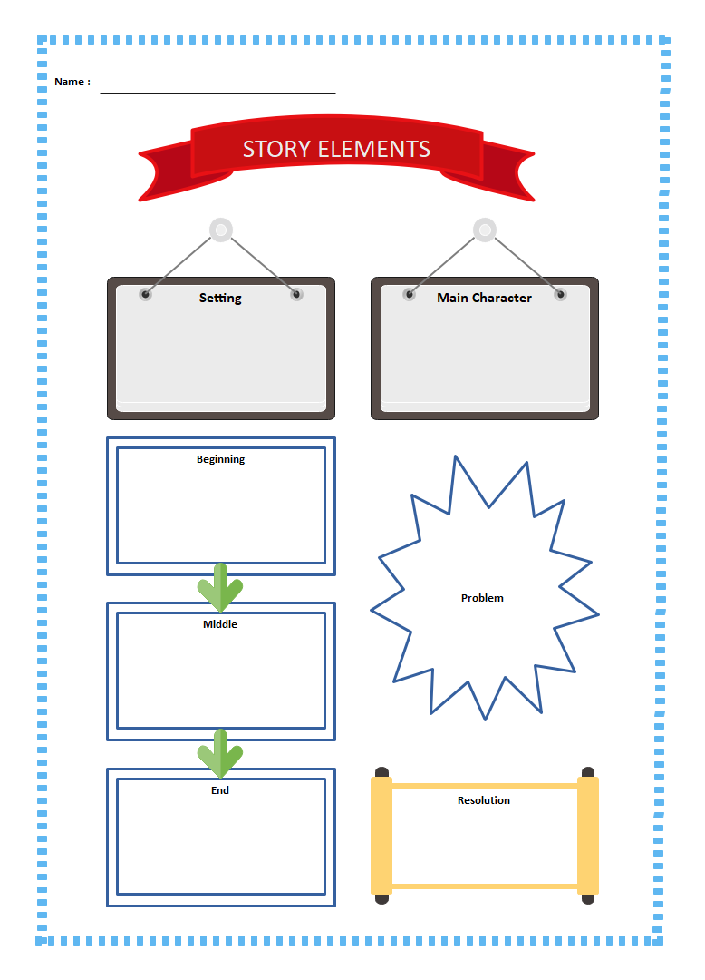 Story Elements Graphic Organizer Setting