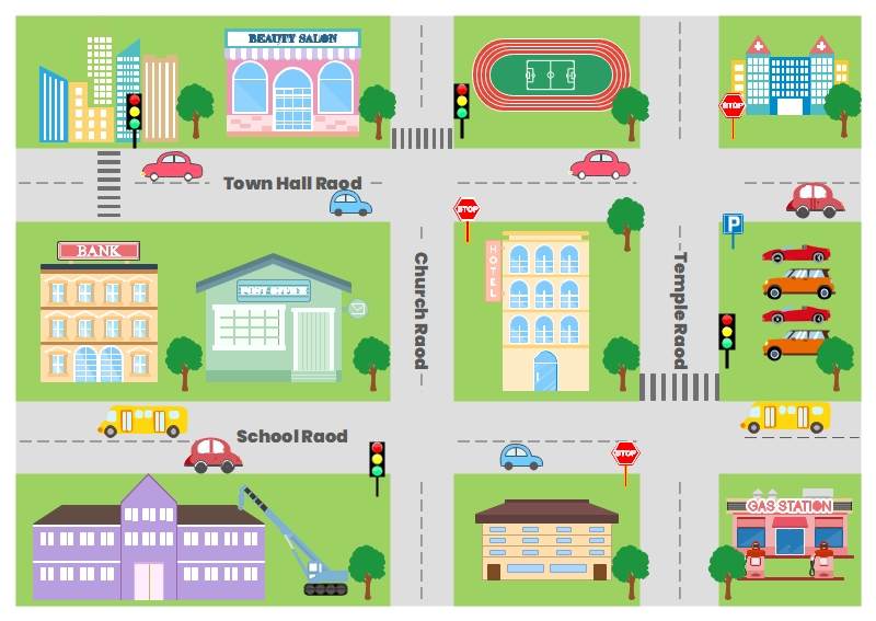 Free Editable Vicinity Map Templates Examples Edrawmax Online