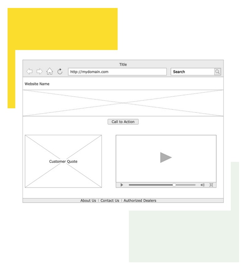 wireframe site client
