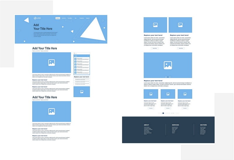 Detailed Blog Wireframe