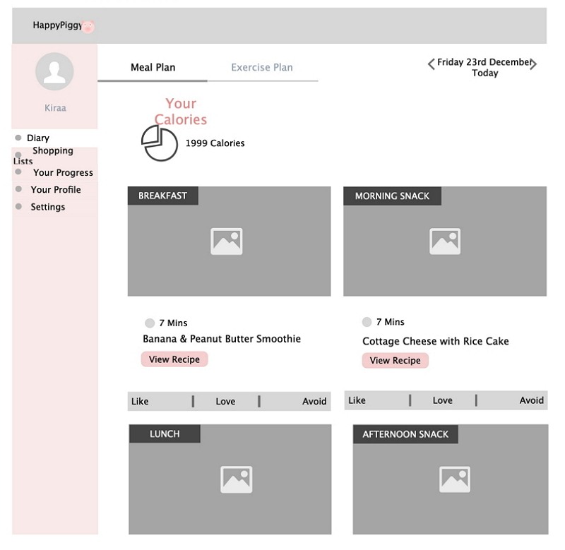 Wellness Product Website Wireframe