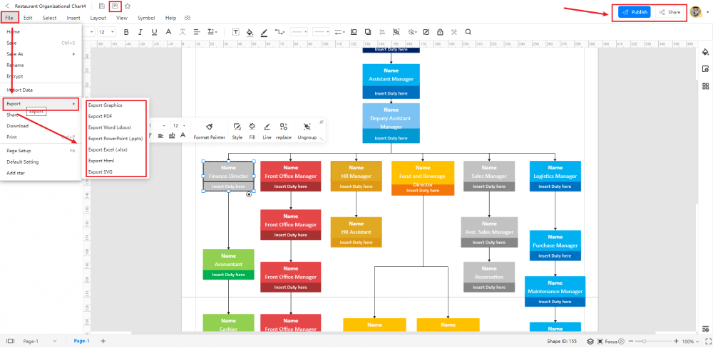 Create an Organizational Chart in EdrawMax