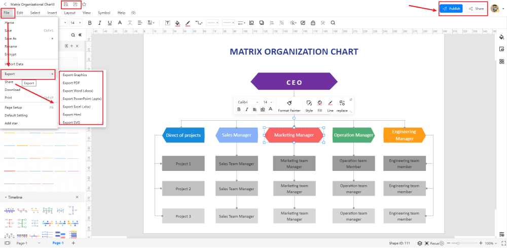 Create an Organizational Chart in EdrawMax