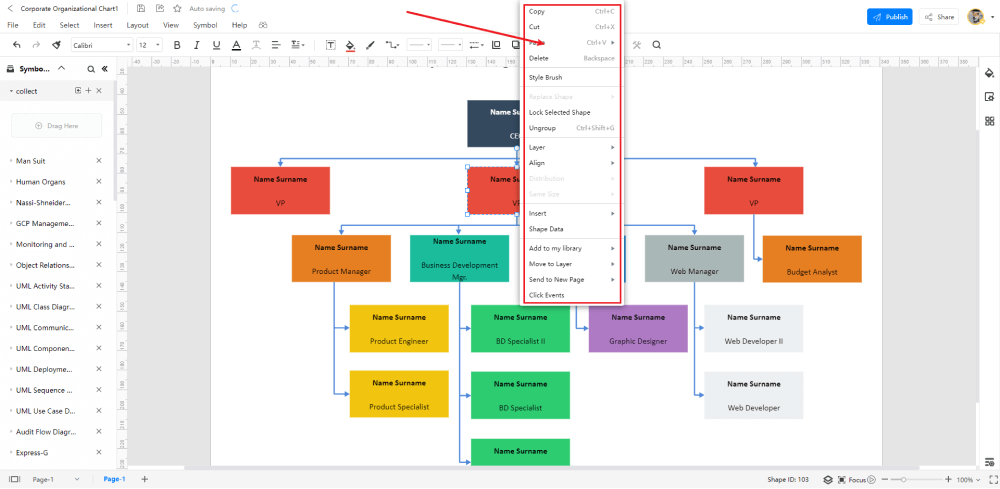 Create an Organizational Chart in EdrawMax