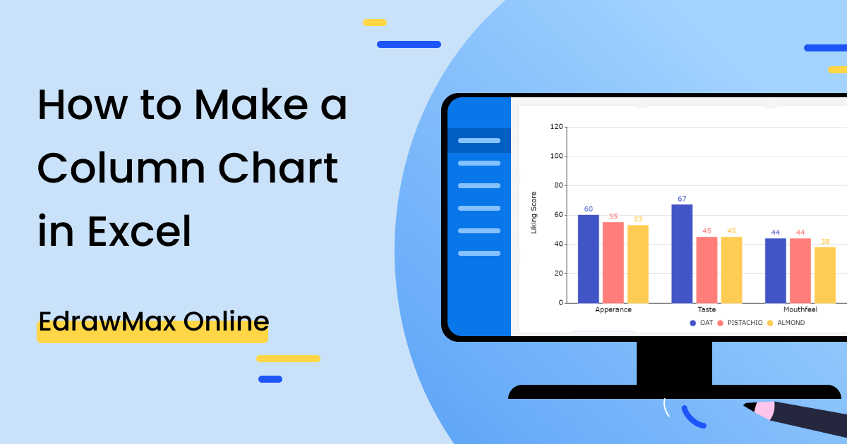 How to Create a Column Chart in Excel | EdrawMax Online