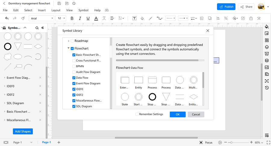 Make a Data Flow Diagram in EdrawMax