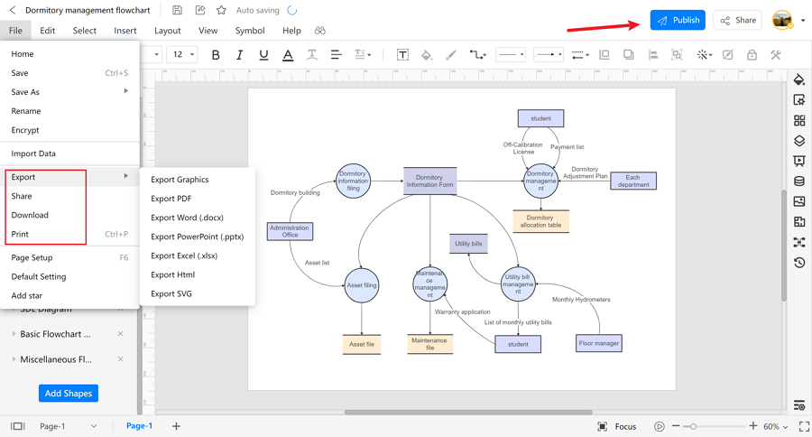 visio 2022 database model diagram template