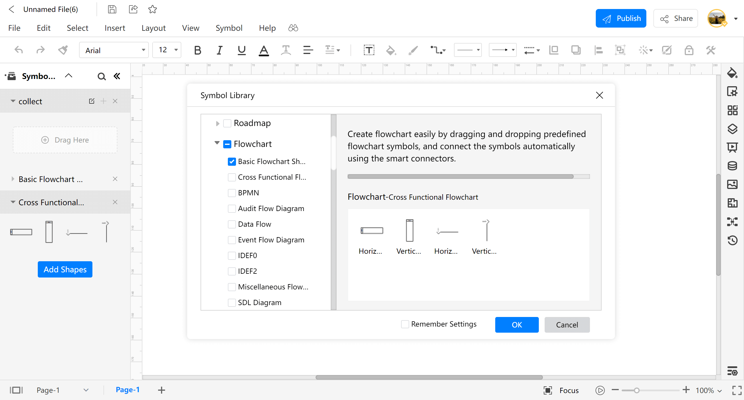 Make a Swimlane Diagram in EdrawMax