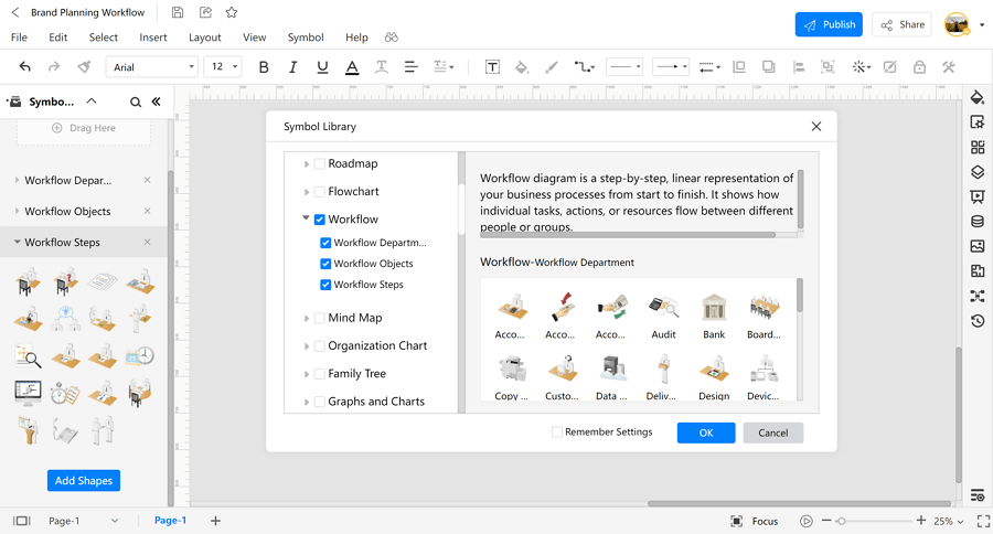 Make a Workflow Diagram in EdrawMax