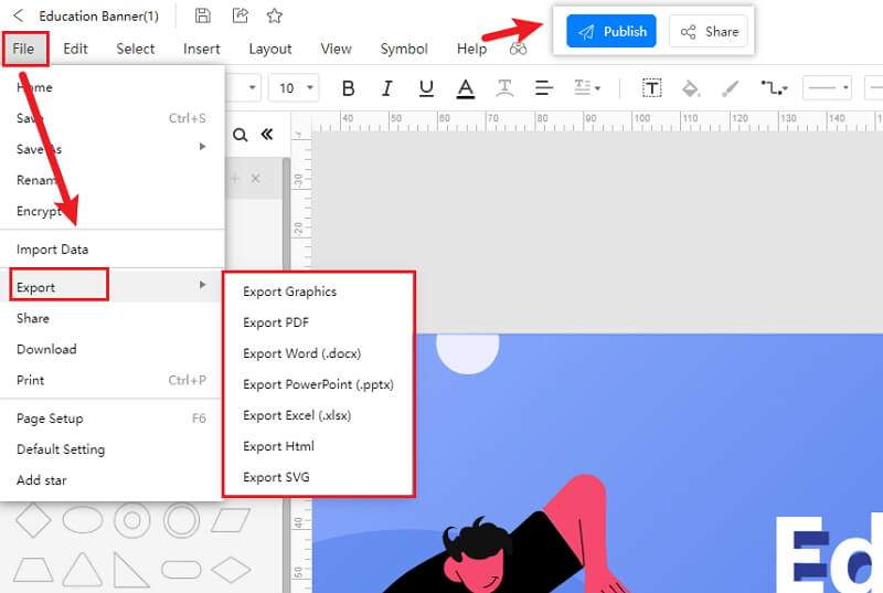 How to Make a Banner in EdrawMax