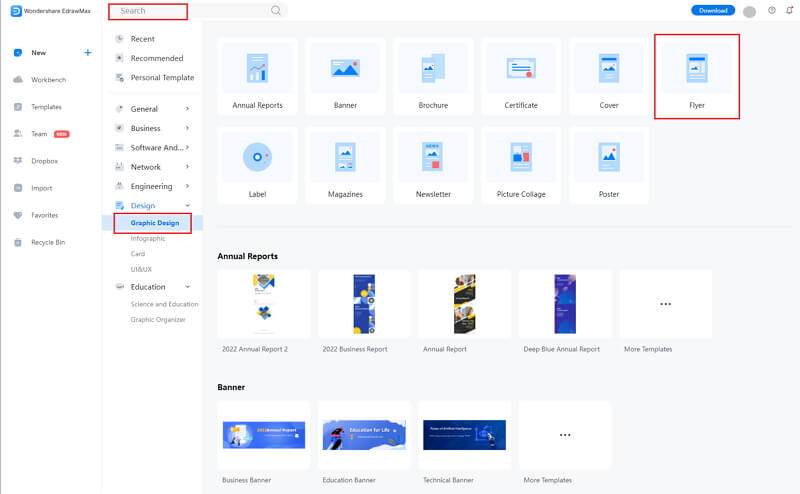 How to Make a Flyer in EdrawMax Online