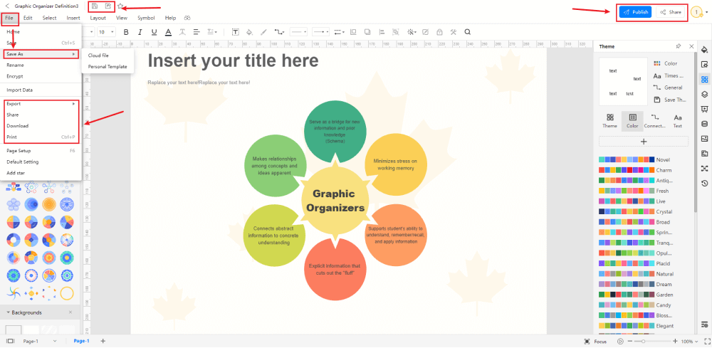 Make a Graphic Organizer in EdrawMax