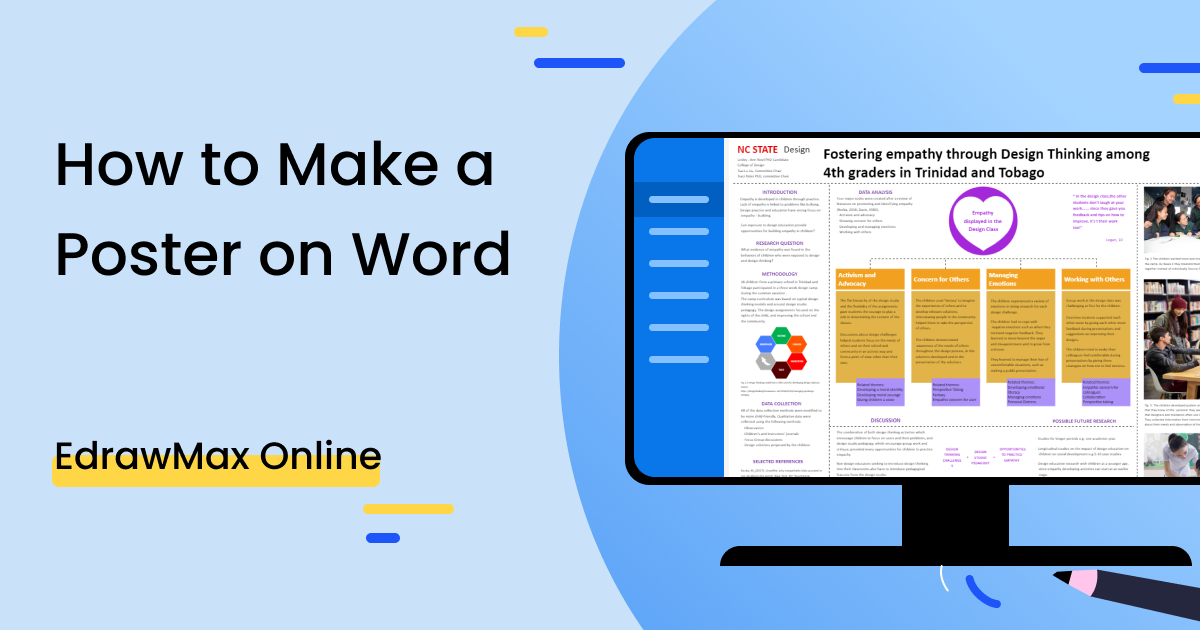 how to make poster presentation in microsoft word