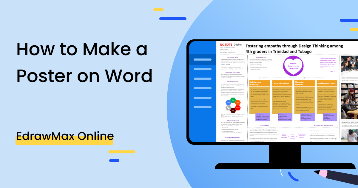 how to make poster presentation in word