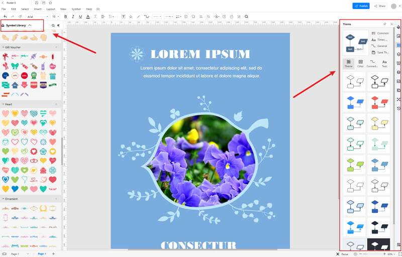 How to Make a 
                poster in EdrawMax Online