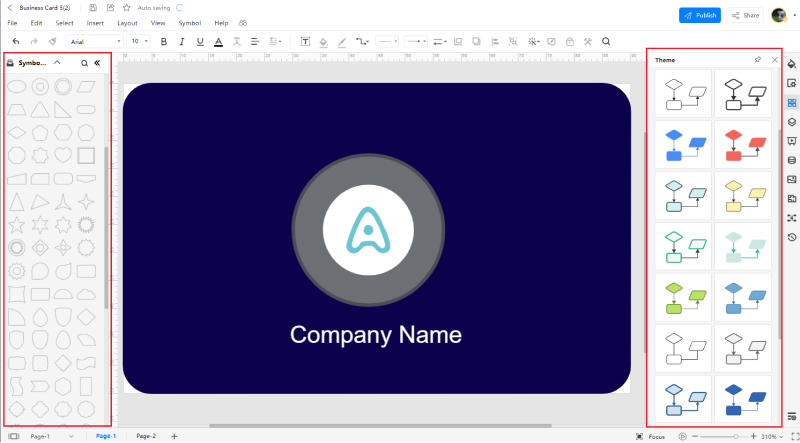 How to Create a Business Card - symbol