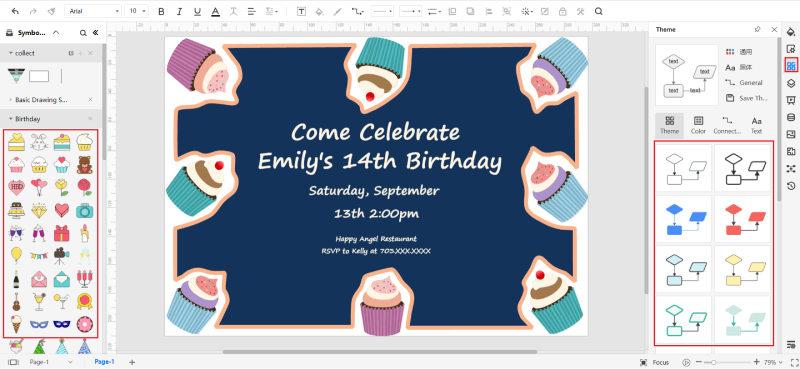 How to Create an invitation card - Customize your card
