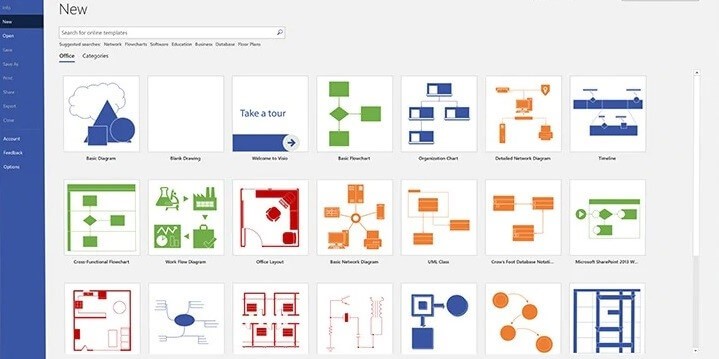 how to make a block diagram in Visio