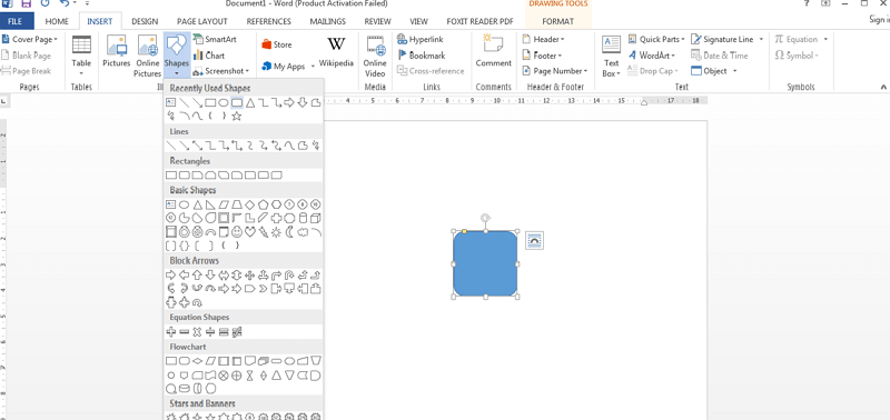 how to make an block diagram in Word