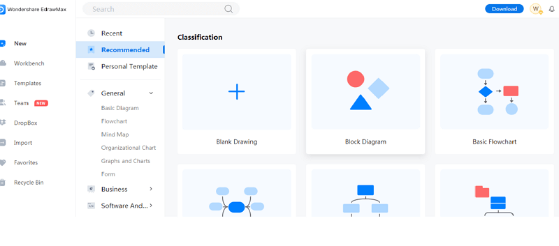 How to Make An block diagram in EdrawMax