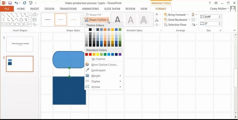 how to make a BPMN in PowerPoint