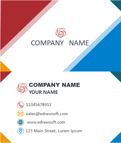 Business Card Outlook Template