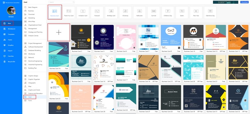 How to Make A Business Card in EdrawMax
