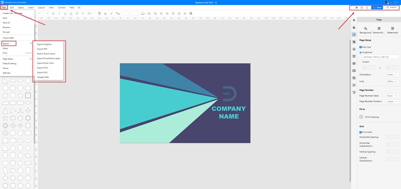 How to Make A Business Card in EdrawMax